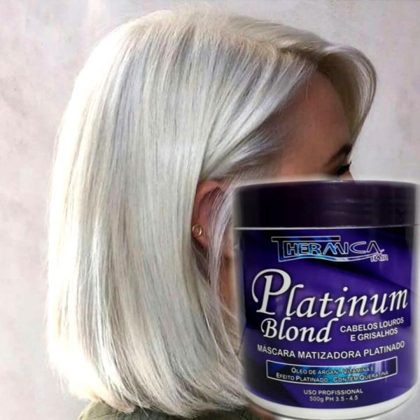 Máscara de Hidratação Matizadora 500 gr. PLATINUM marca THERMICA HAIR COSMETIC