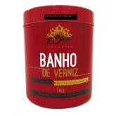 ALISADOR E REDUTOR CAPILAR É SHOW - BANHO DE VERNIZ 1 KG  (MORANGO)
