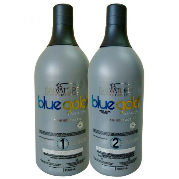 Salvatore Escova Progressiva Blue Gold Premium 2x1 L.